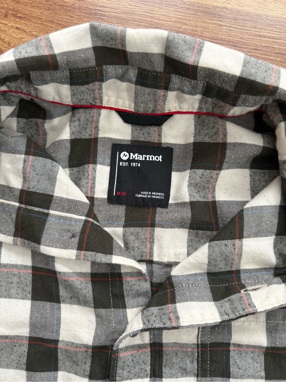 Marmot Green and White Buffalo Check Button-Down Shirt - Picture 6 of 11